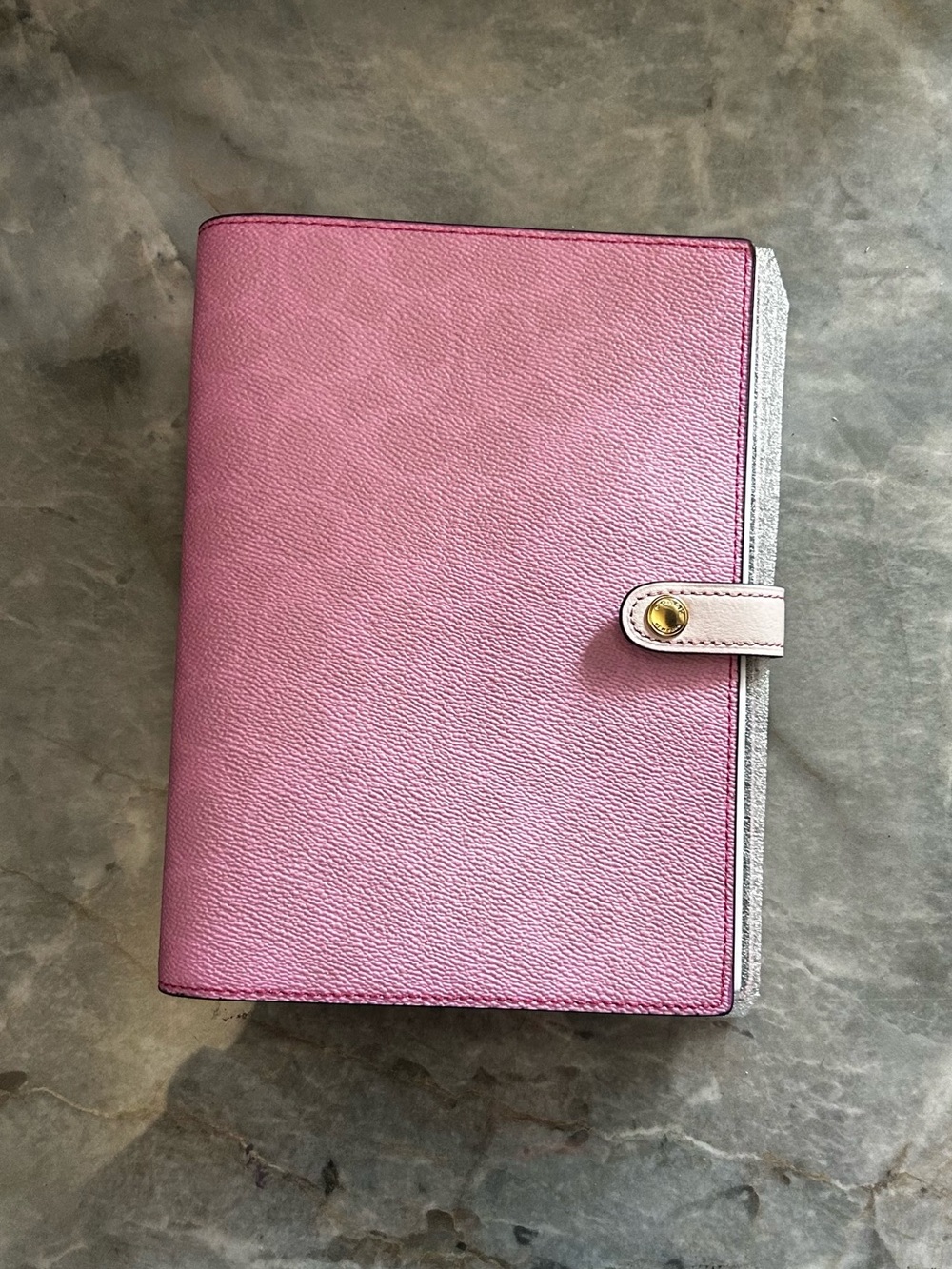 Pink Coach Signature Canvas Notebook